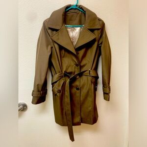 CALVIN KLEIN Brown Trench Coat (M)